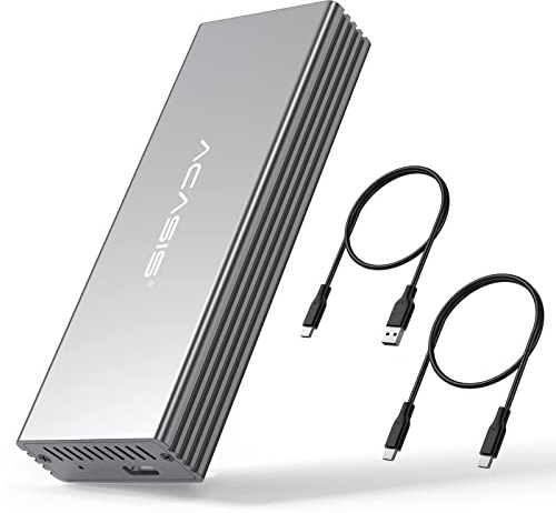 ACASIS Boîtier SSD USB C 3.2 pour Apple Flash SSD 12 + 16 broches MacBook Pro, MacBook Air, Mac Pro, iMac de 2013 à 2017, boîtier de stockage portable compatible avec M.2 Nvme SSD avec adaptateur