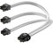 12VHPWR PSU Cable for Corsair 70cm, PowerBear 600W PCIe 5.0/Gen 5 Power Adapter, Fits Corsair Type-4 PSUs via Three 8-pin to 16pin/12+4 pin 16AWG Connector for RTX 4090 4080 3090TI 4070Ti GPU, White