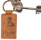 Wanapix | Porte-clés en Cuir Gravé | Personnalisé avec Photo et Texte | Deux Côtés | Porte-clés pour Maison/Moto/Voiture | 3,7x6 cm