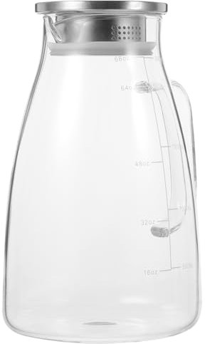 PRETYZOOM Brocca Con Coperchio Brocche Di Brocca Per Mescolare Il Succo Brocca Di Caraffa Filtrante in Plastica Brocca Per Bevande Con Coperchio Bollitore Bicchiere D'acqua Foca