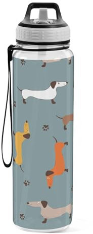 Borraccia sportiva in Tritan, con cannuccia, grande, 1000 ml, senza BPA, trasparente, a prova di perdite, per bambini, ragazzi, ragazze, donne, uomini, palestra, scuola