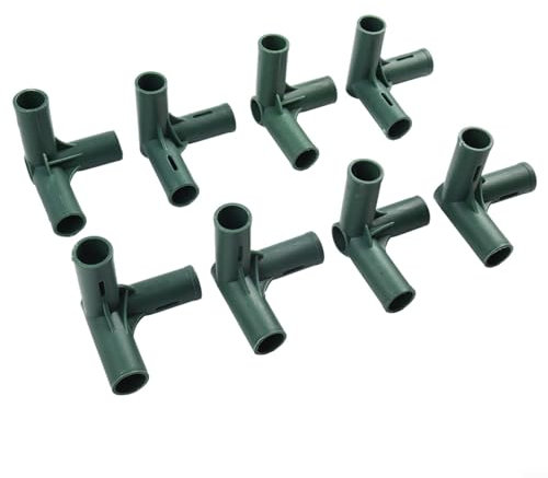 Oniissy Lot de 8 connecteurs de joint de cadre de serre, connecteurs de cadre de tuyau robuste de 19 mm pour serre, connecteurs de meubles en plastique (1#), I2OLV3VC7V2B915H3GA7NRYYKY