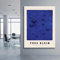 FOKTMS Yves Klein Kunstdruck, Ausstellungskunstposter, Yves Klein Poster, Klein Blue Print, Monochrome Druckkunst, Klein Art19.6x 27.5(50x70cm) Kein Rahmen