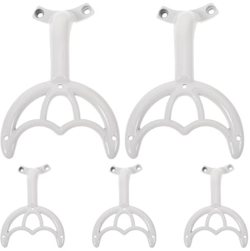 Gadpiparty 5pcs Support Rod Fan Holder Fan Support Ceiling Mounting Bracket Arm for Repairing Replacement Parts Supplies Arm for Ceiling Repair White Metal