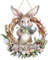 LUCKGONI Ostern Türdeko Osterhase Hängende Ornament für Zuhause Frohe Ostern Türhänger Anhänger Osterdekoration