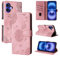 Rostsant Handyhülle für iPhone 16 Löwenzahn PU Leder iPhone 16 Flip Case Brieftasche Tasche Hülle Magnetisch Handyhülle für iPhone 16 Roségold