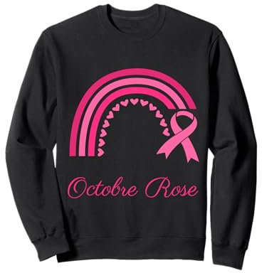 Ruban sensibilisation Cancer du Sein Femme Octobre Rose Sweatshirt