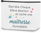 Cadeau Maitresse D'école,Cadeau Maitresse Noel,Cadeau Noel Maitresse D'école,Cadeau Maîtresse,Cadeau Maitre Cadeau Maitresse D'école Fin D'année,Trousse de Toilette Anniversaire Cadeau Institutrice