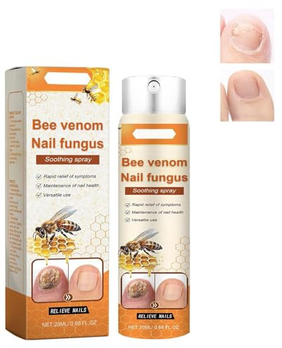 Bee Venom Nail Fungus Soothing Spray, Bee Venom Nail Fungus Treatment Spray, Nail Fungus Treatment for Toenail, Toe Nail Fungus Treatment Extra Strength, Nail Cleaning Spray for Hand Foot (1)