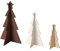 Boltze Home Dekorative Tannenbäume aus Sperrholz Karl, 12-25 cm, 3er-Set, Muster:Muster 1