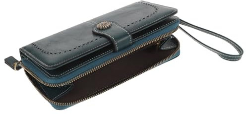 MOBUTOFU Stylische Damen Geldbörse Aus Pu Reißverschluss Modische Handgelenktasche Für Karten Münzen Und Handy Für Jeden Anlass
