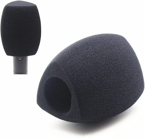 cyclingcolors Popschutz mikrofon mikro Filter Schaumstoff Windschutz Dreieck, Schwarz