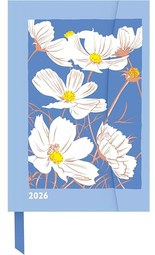 teNeues - Kat Menschik - Flowers - Cosmeas 2026 Buchkalender 10x15 cm | Kompakter Wochenkalender mit Magnetverschluss für Kunst- & Blumenliebhaber: Magneto Diary