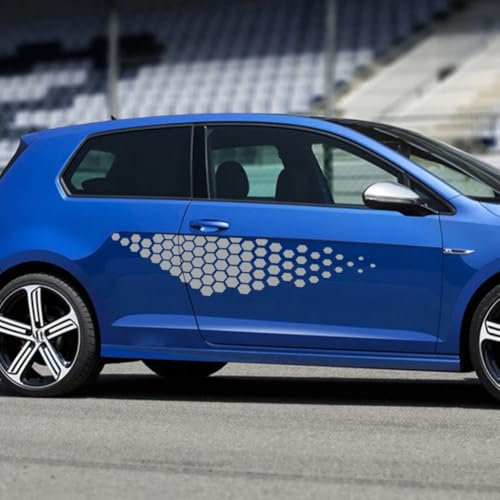 2pcs Auto Aufkleber Tür Seitenschweller, für VW Golf 4 5 6 7 Polo Passat B5 B6 Vinyl Film Aufkleber Automobile Autozubehör