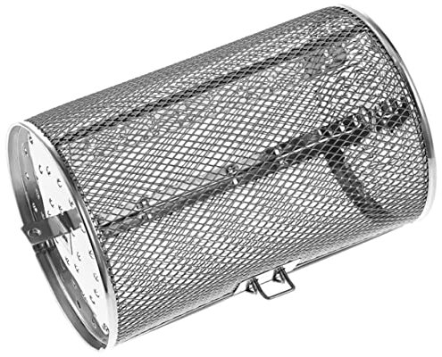 WEKADRIN Grillkorb Aus Edelstahl Für Luftfritteuse Drehspieß Mit Einzigartigem Türdesign Für Gleichmäßiges Garen Von Und Gemüse Geeignet Für Backöfen Und Gasgrills Hochwertige