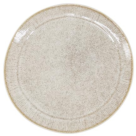 La Mediterránea Assiette plate 26cm Calobra Crème 6 pièces