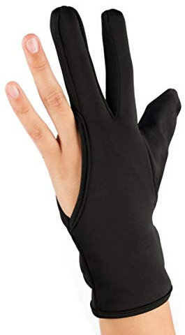 guante 3 dedos glove fingers protector calor plancha pelo