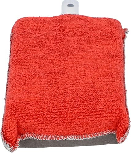 Nigrin Anti-Beschlag-Schwamm 2in1, für Auto Innenscheiben, beseitigt Kondenswasser-Beschläge, verhindert erneutes Beschlagen, rot