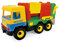 Wader Middle Truck Müllwagen, realistisches Müllauto, mobiler Lift zum Muelltonnenentleerung, bewegliche Klappen, L = 42 cm, inkl. Mülltonne, robuste Konstruktion, ab 3 Jahre
