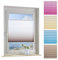 ourdeco® Plissee / 90 x 130 cm weiß-Caffe Latte/lichtdurchlässig, Blickdicht/Farbverlauf/Montage ohne Bohren