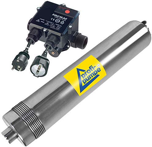 Tauchpumpe REGENWASSERPUMPE Regen-Star-Super 900 mit Durchflusswächter FLUOMAC® und 25 m Kabel, Zisternenpumpe für Regenwassernutzung, Regentonne, Erdtank, Zisterne, Regenwassertank