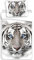 Tiger Blanc Bed Linen 100% Cotton 140 x 200 cm 70 x 90 cm (White)
