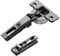 2 x Salice Topfband Serie 700 Titanium anthrazit mit Dämpfer im Topf 110° T48 Eckanschlag inkl. Linear-Montageplatte Höhe 6 mm mit Euroschrauben und Exzenterverstellung Schrankscharnier von SO-TECH®