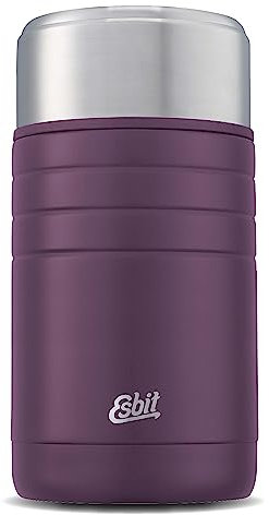 Esbit Thermobehälter Majoris für Essen - Warmhaltebehälter 1000 ml in Aubergine - aus Edelstahl für warme und kalte Speisen