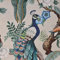 Stoff Baumwolle Meterware Dekostoff Vögel Pflanzen Pfau Fotodruck viktorianisch Vorhangstoff