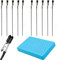LAMXD Set di morsetti per vernice spray, base per pittura e clip a coccodrillo, morsetti a coccodrillo in filo metallico, clip di chiusura a coda di clip per hobby modellazione fai da te, blu