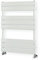 Milano Lustro White Flat Panel Heated Towel Rail - 825mm x 600mm