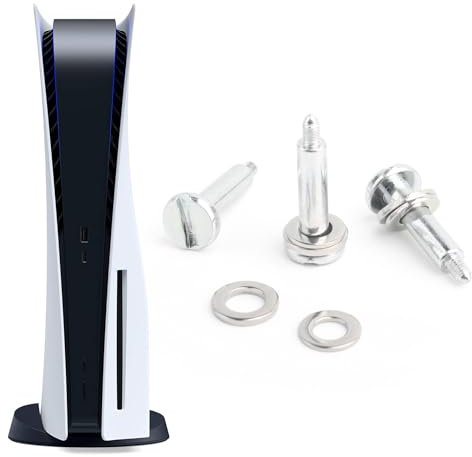 RongZy 3Pcs Basisschraube für Spielkonsolen für Sony Playstation 5 PS5 Robuste Befestigungsschraube für PS5