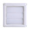 Extractor Fan Vent Cover, 3 Flaps Wall Duct Ventilation Grill Air Vent Covers For Walls Wall Vent Cover External with Net New 20 * 20cm 8x8 PC Plastic Extractor Fan Vent Cover