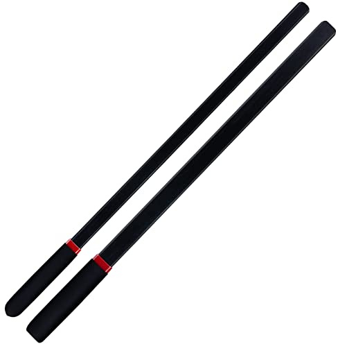 KOWPEWU 2-Piece Set 18 Riding Crop, Black, with Non-Slip Handles