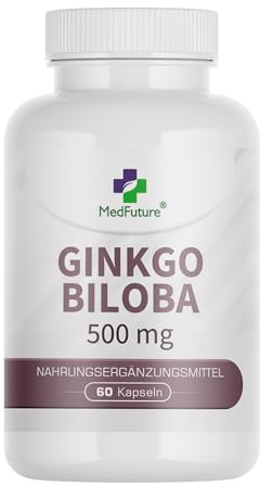 Ginkgo Biloba 500 mg 60 Kapseln Gedächtnis und Konzentration