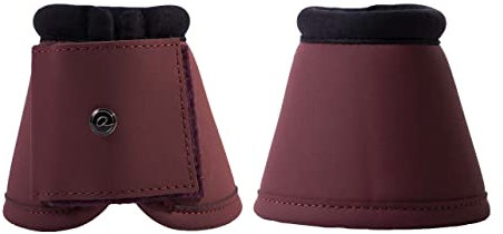 ARBO-INOX Springglocken Airflow-Neopren-Futter Hufglocken mit breitem Klettverschluss (S, Bordeaux)