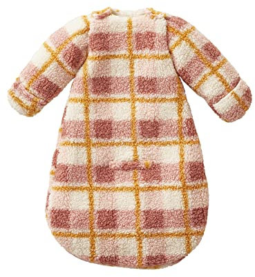 VERTBAUDET Gigoteuse spéciale auto CARREAUX rose/écru 18/24M