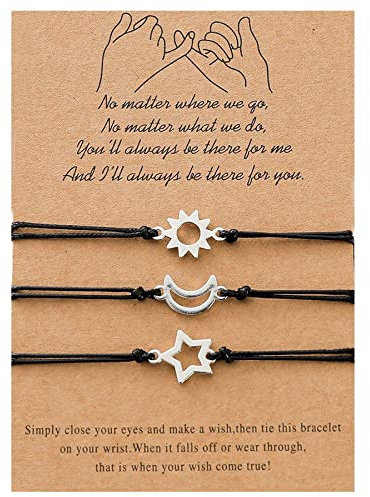 RIXERKOC Freundschaftsarmband Paar Armbänder Langstrecken Versprechen Matching Armbänder für Damen Herren Paare Beste Freunde Mutter Tochter