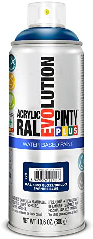 Aérosol de peinture PINTYPLUS EVOLUTION WATER BASED 520cc RAL 5003 Saphire Blue