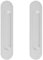 MOROBOR 18CM Self-Stick Oval Sliding Door Pulls, 2pcs Silver Aluminum Alloy Flush Pull Punch-Free Handle for Sliding Barn Door Windows Cabinets