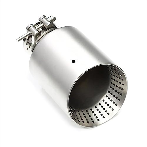 Homanpp Auto-Endrohr-Auspuffanlage 54 Mm 60 Mm 63 Mm Lufteinlass Für VW Für Golf 7 Für Golf R GTI 1 Stück Schalldämpferspitze Endrohr Schwanz Kehle Fluchtrohr Auto-Endstück-Hals-Auspuffrohr (Color :