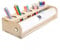 Holztisch Staffelei mit Malpapierrolle 40cm x 10m, Papiergewicht Malpapierrolle Achse für Erwachsene Kinder (Staffelei + Papierrolle)
