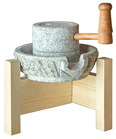 Sujhyrty Mini Home - Máquina de Granos de café Retro de Mano, Granos de Granos, de Piedra pequeña Natural, Adornos Retro