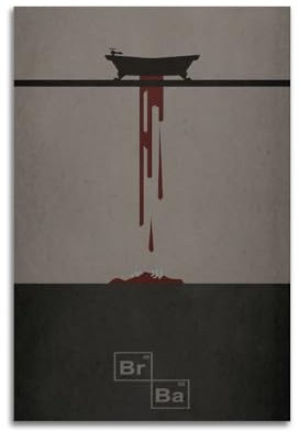 Terp Breaking Bad Poster, Wandkunst, Filme und Musik, Poster, Geschenk für Freunde, Schlafzimmer, Wohnzimmer, Dekoration, modern, ästhetisch, 30 x 45 cm, ungerahmt