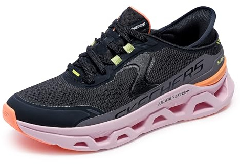 Skechers Damen Glide-Step Altus Turnschuhe, Black Synthetic/Mesh/Multi Trim, 41 EU