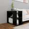 CKioict Buffetschrank modern Küchenschrank Vitrinenschrank Beistelltisch Schwarz 60x30x50 cm Holzwerkstofffür Küche, Wohnzimmer, Esszimmer