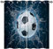 ANHOPE Sport Thema Ball Fußball Vorhänge mit Ösen Blickdichte Gardinen Blackout Curtain Thermo Vorhang Kinder Jungen Mädchen Schlafzimmer Wohnzimmer Verdunklungsvorhänge 2er Set H 160 x B 107 cm