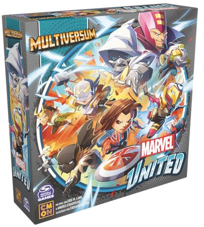 CMON, Marvel United: Multiversum, Grundspiel, Familienspiel, Brettspiel, 1-5 Spieler, Ab 10+ Jahren, 40 Minuten, Deutsch