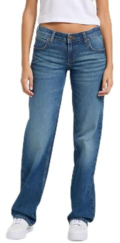 Lee Damen Jeans Zoe, Low Rise Straight Fit, Gerades Bein