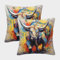 NRAOPEVVD Yak Kissenbezug 2er Set Kissenbezüge Wohnzimmer Kissenhülle Sofakissen Waschbar Kopfkissenbezug Für Sofa Schlafzimmer Couch Outdoor Deko Kissen 40x40cm